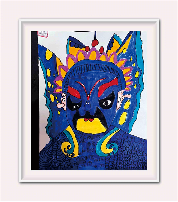 齐云路小学&nbsp;二（6）班&nbsp;胡青烽&nbsp;作品：京剧.png